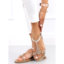 Sandals with Hessa Silver silicone strap 1