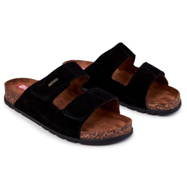 Men's Big Star JJ176001 Black Velcro flip-flops 1