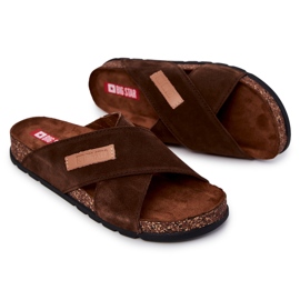 Men's Comfortable Slippers Big Star JJ176006 Brown 1