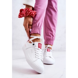 Leather Sneakers Big Star JJ274212 White and Red 1 Leather Sneakers Big Star JJ274212 White and Red 1