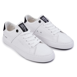Leather Men's Sneakers Big Star JJ174105 White and Black 1 Leather Men's Sneakers Big Star JJ174105 White and Black 1