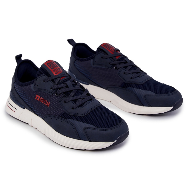 Men's sports shoes Memory Foam Big Star JJ174293 Navy blue 1