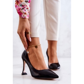 S.Barski Fashionable Black Tamira Leather Stilettos 1 S.Barski Fashionable Black Tamira Leather Stilettos 1