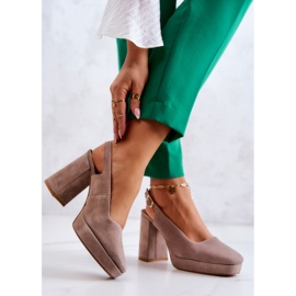 Suede Pumps Maciejka 05441-10 Beige 2