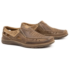 Olivier 893MP brown leather moccasins for men 2