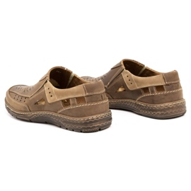 Olivier 893MP brown leather moccasins for men 5