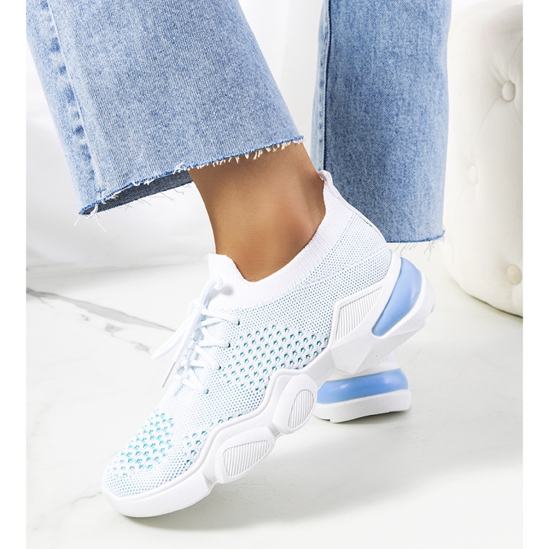 Daniela sports sneakers in white and blue 2 Daniela sports sneakers in white and blue 2