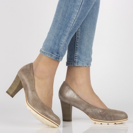 Filippo DP172 / 18 Br brown pumps beige 2