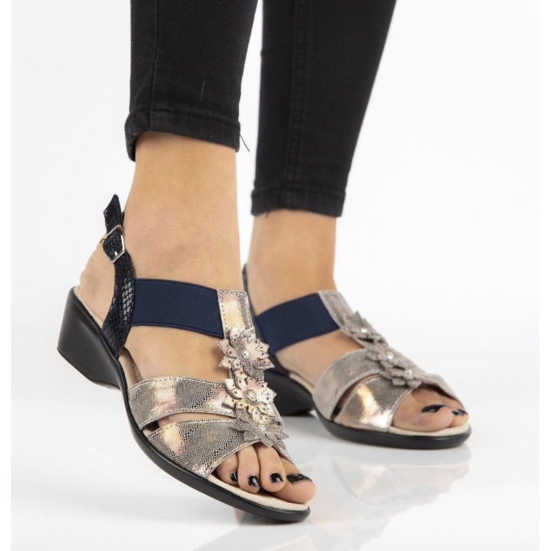 Filippo DS062 / 18 Co Copper Sandals navy blue multicolored 1