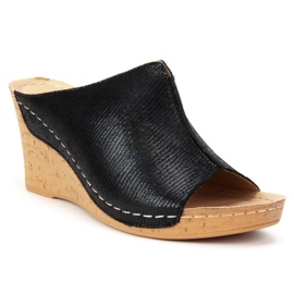 Filippo DK786 / 19 Bk Black slippers 2