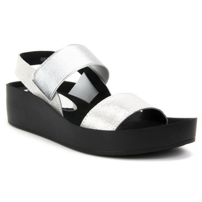 Filippo DS767 / 19 Si Silver sandals grey 1