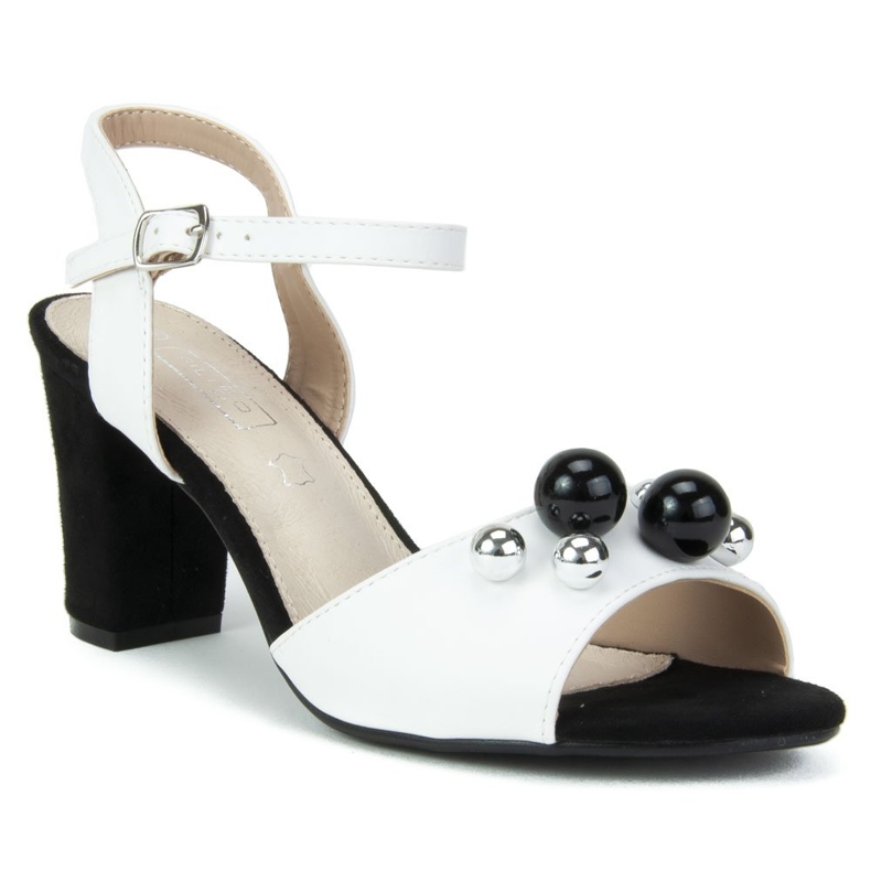 Filippo DS772 / 19 Wh Bk white sandals black 1