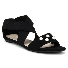 Filippo DS779 / 19 Bk black sandals 1