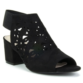 Filippo DS771 / 19 Bk Black sandals 1