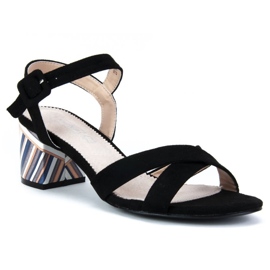 Filippo DS818 / 19 Bk Black sandals 1