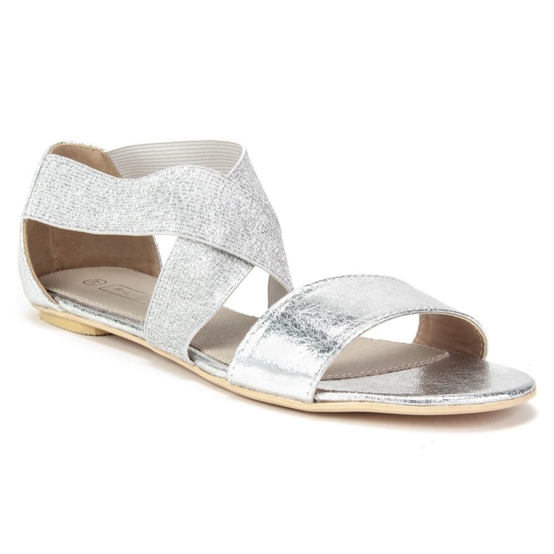 Filippo DS780 / 19 Si Silver sandals grey golden yellow 1