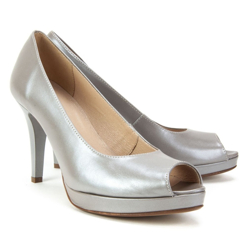 Filippo 749 Pearl mimosa 7 gray pumps silver 2 Filippo 749 Pearl mimosa 7 gray pumps silver 2
