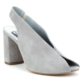 Filippo 1448 Gray Suede Sandals grey 1