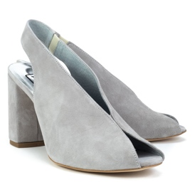Filippo 1448 Gray Suede Sandals grey 2