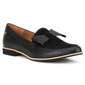 Filippo 04099-61 / 00-1 Black Crocodile Shoes 1