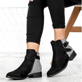 Filippo DBT969 / 19 Bk Gr Black boots grey 1