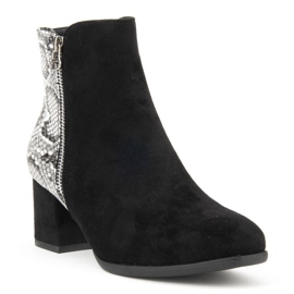 Filippo DBT977 / 19 Bk Gr Black Gray boots 1