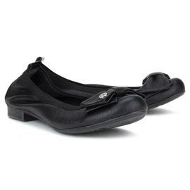 Filippo 477 Black Grain ballerinas 2