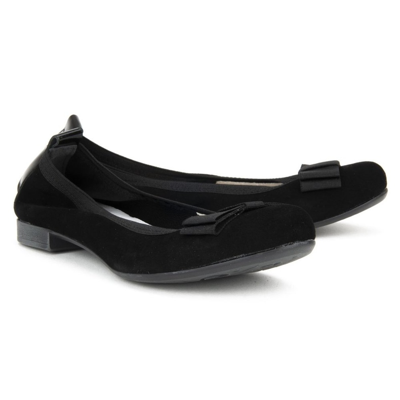 Filippo 480 Black Suede ballerinas 2