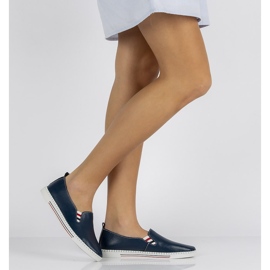 Leather shoes FILIPPO DP066 / 20 Nv navy blue 2