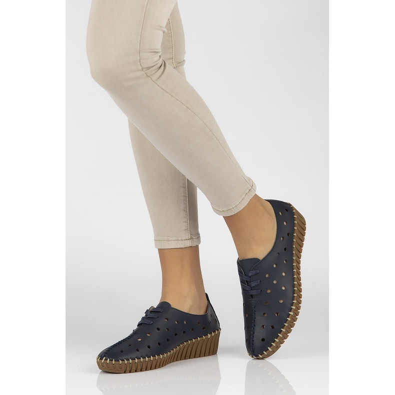 Leather shoes Filippo DP1230 / 20 Nv navy blue 1