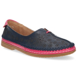 Leather shoes Filippo DP1224 / 20 Nv navy blue 2
