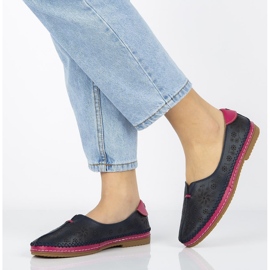 Leather shoes Filippo DP1224 / 20 Nv navy blue 1
