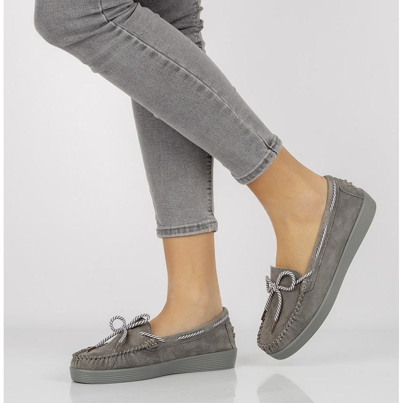 Leather shoes Filippo DP1200 / 20 Gr gray grey 1