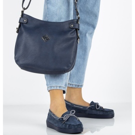 Leather Loafers Filippo DP1200 / 20 Nv navy blue 1