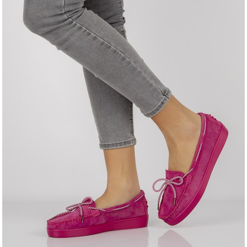 Leather shoes Filippo DP1200 / 20 Fh pink purple 1