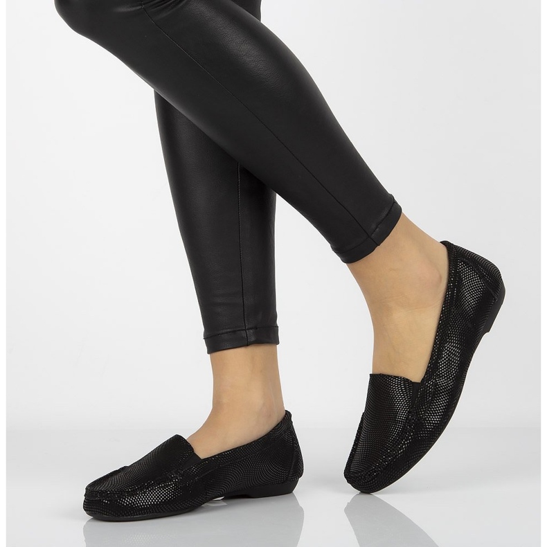 Leather moccasins Filippo DP005 / 20 Bk black 2