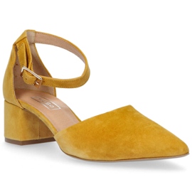 Filippo 1515 Velor Senape sandals yellow 1