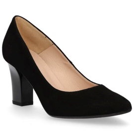 Filippo F637 Black Suede Pumps beige 1