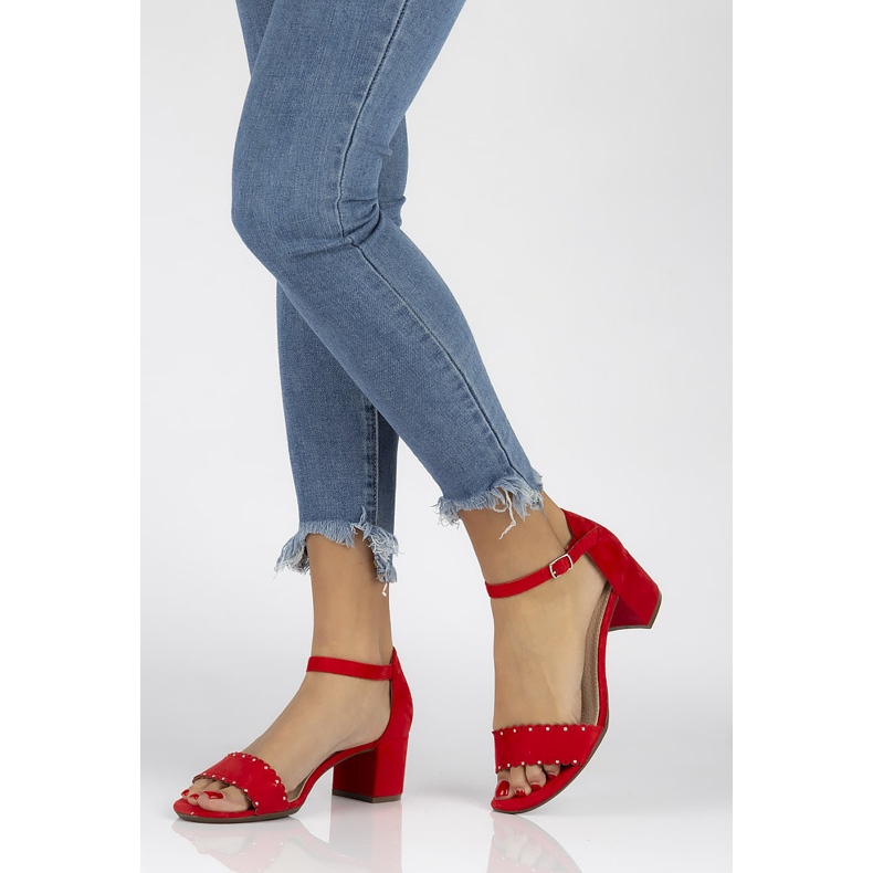 Filippo DS1350 / 20 Rd red sandals 1