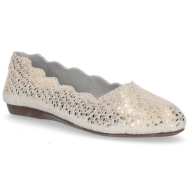 Leather ballerinas Filippo DP1336 / 20 Go golden yellow 2
