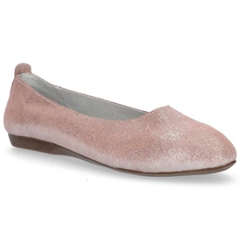 Leather ballerinas Filippo DP1337 / 20 Pi pink 2