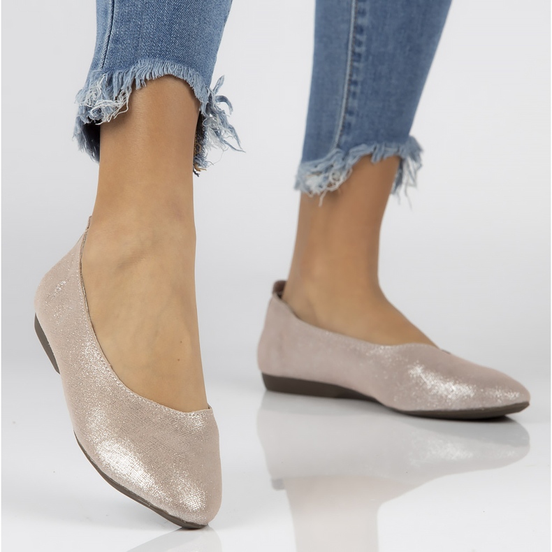 Leather ballerinas Filippo DP1337 / 20 Pi pink 1