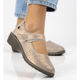 Leather shoes Filippo DP1319 / 20 Go golden 1