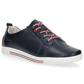 Leather shoes Filippo DP008 / 20 Nv navy blue 1