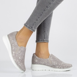 Leather shoes Filippo DP1325 / 20 Gr gray grey 1