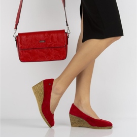 Red Filippo DP1328 / 20 Rd leather shoes yellow 1