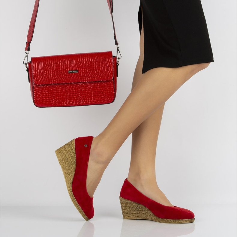 Red Filippo DP1328 / 20 Rd leather shoes yellow 1