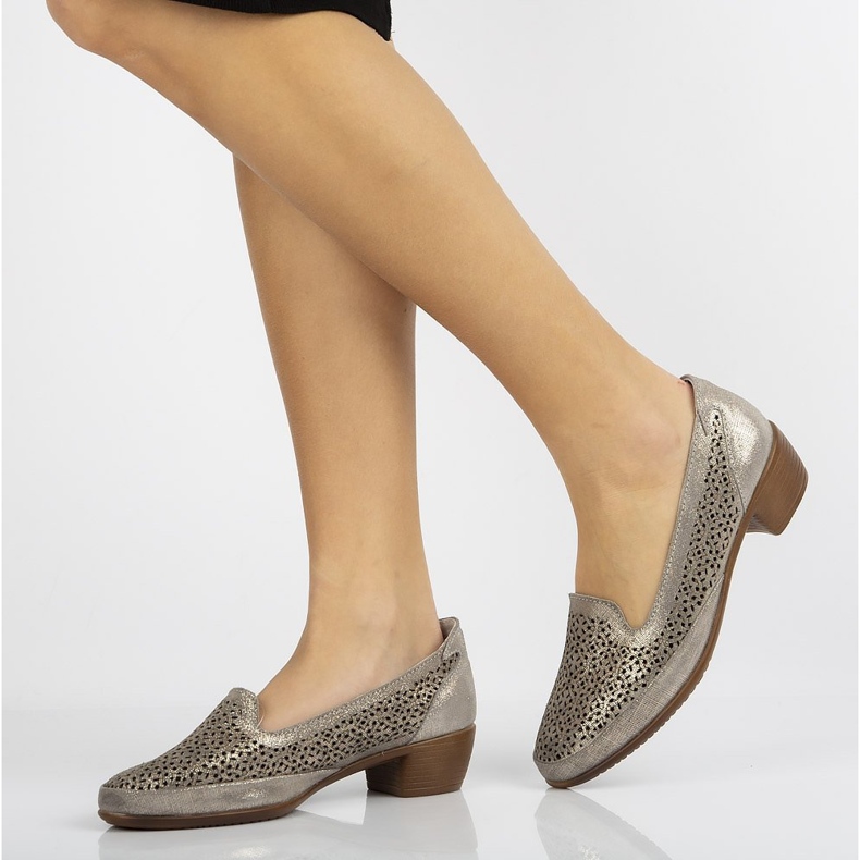 Leather shoes Filippo DP1405 / 20 Gr gray grey 1