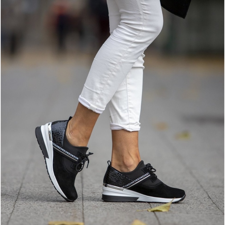 Leather sneakers Filippo DP1388 / 20 Bk black 2