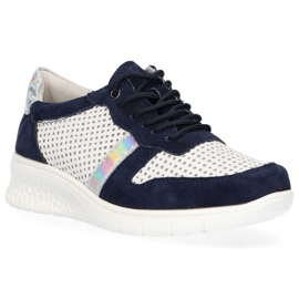 Filippo DP1389 / 20 Wh Nv White Navy shoes navy blue yellow 2